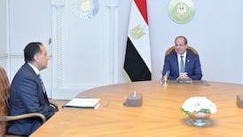 Egypt's President Abdel Fattah El Sisi meets Prime Minister Mostafa Madbouly on Tuesday before the cabinet reshuffle. Photo: Egyptian Presidency / Facebook