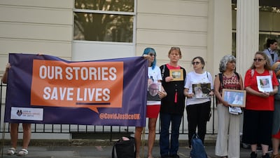 The inquiry into the UK government's handling of the coronavirus pandemic started on Tuesday. AFP