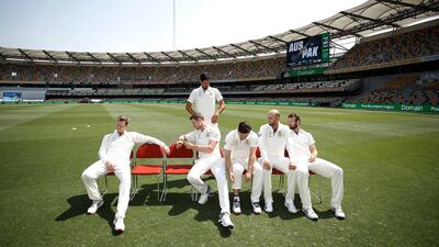 Left to right: Steve Smith, Cameron Bancroft, Mitchell Starc, Travis Head, Nathan Lyon and Michael Neser. Getty