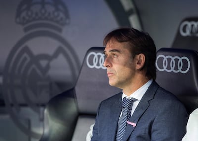Julen Lopetegui lasted just 10 league games at Real Madrid. EPA