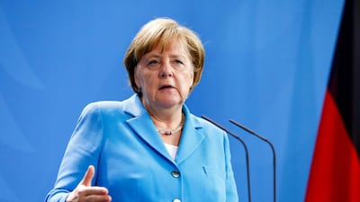 REFILE - CORRECTING HEADLINE German Chancellor Angela Merkel speaks during a news conference with Belgium's Premier Charles Michel (not pictured) in Berlin, Germany June 13, 2018. REUTERS/Michele Tantussi