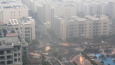 Weather forecasters warned motorists to be careful in low visibility conditions.