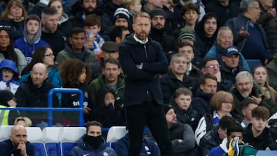 Chelsea manager Graham Potter has been sacked by the club following the 2-0 defeat to Aston Villa at Stamford Bridge on Saturday, April 1, 2023. AP