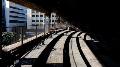 The Egg, an abandoned cinema building in Martyr Square, downtown Beirut, Lebanon. EPA