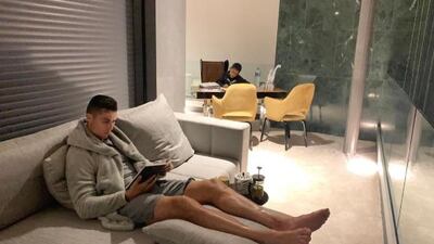 Cristiano Ronaldo posted this image on his Instagram account.