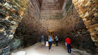 Tourists visit Sambor Prei Kuk. Samrang Pring / Reuters