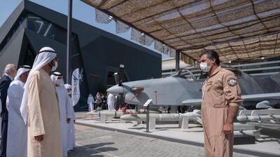 Sheikh Mohammed bin Rashid, Vice President and Ruler of Dubai, visits Idex on Thursday. Courtesy: Dubai Media Office