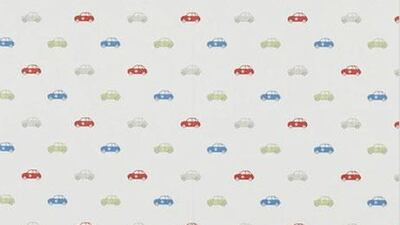 Laura Ashley children's wallpaper.