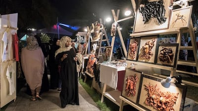 Hundreds of visitors turned out for the second day of the Mother of the Nation Festival on Abu Dhabi's Corniche on Friday. Vidhyaa for The National