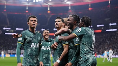 Tottenham Hotspur's Dominic Solanke, centre, will be key to the club's chances of ending a 17-year wait for a trophy. PA