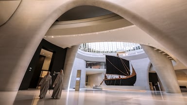 Visual displays aside, Zayed National Museum welcomes visitors with the sounds and scents of the UAE. Victor Besa / The National