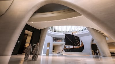 Visual displays aside, Zayed National Museum welcomes visitors with sounds and scents of the UAE. Victor Besa / The National