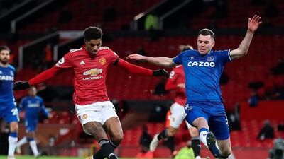 Michael Keane, 6 - Started brightly with important interventions to keep Victor Lindelof and Cavani at bay. He was taken out of the game by Rashford’s superb delivery as United went in front, but his clipped ball into the box set up Dominic Calvert-Lewin to make it 3-3. EPA