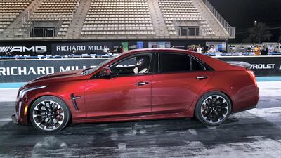 EVRT Drag Race in Yas Marina Circuit. Reem Mohammed / The National