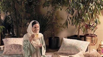 Home Centre's Oasis Garden collection features soft pastel tones, vintage florals and delicate nature-inspired motifs. Courtesy Home Centre