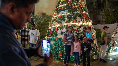 Christmas eve mass at St. Joseph Cathedral in Abu Dhabi.