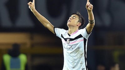 Paulo Dybala has played for Palermo in Serie A since 2012. Di Marco / EPA