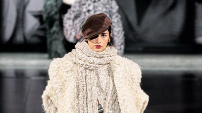 Home-style knitting at the Dolce & Gabbana show during Milan Fashion Week