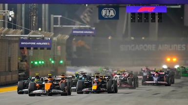 Ambient temperatures are expected to be 31° Celsius or higher for this weekend's Singapore GP. AP