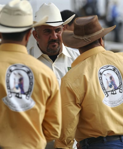 Cowboy event held at private stabel in Saar, Bahrain. Phil Weymouth for The National