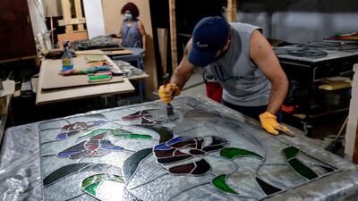 Artists in Beirut are determned to restore pieces destroyed in the blast.