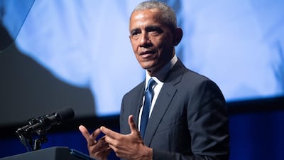 'I’ve had a scratchy throat for a couple days, but am feeling fine otherwise,' former president Barack Obama said on Twitter. AFP