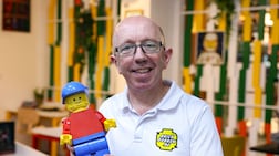 Steve Carter, owner of Brick Borrow UAE, says customers can collect sets from its Dubai shop or have them delivered. Chris Whiteoak / The National