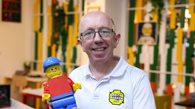 Steve Carter, owner of Brick Borrow UAE, says customers can collect sets from its Dubai shop or have them delivered. Chris Whiteoak / The National