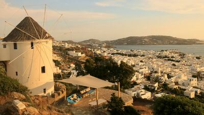 There are 16 windmills across the island of Mykonos. Photo: Hongbin / Unsplash