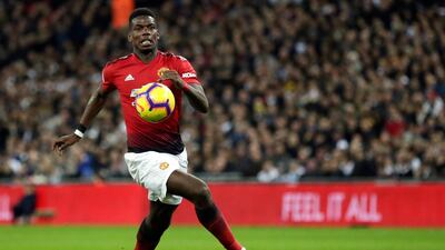 Pogba eyes the ball. AP Photo