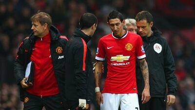 Manchester United v Stoke City: United put three goals past Hull on Saturday, but Stoke will be tougher to break down. However, United should be able to overcome the probably loss through injury of Angel Di Maria to score another win. PREDICTION: 2-0. (Photo by Matthew Lewis/Getty Images)