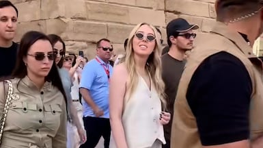 Tiffany Trump and her husband Michael Boulos were spotted touring Luxor's landmarks. Photo: archaeologtour/TikTok