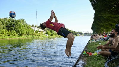 Dortmund-Ems Canal in Germany. AFP