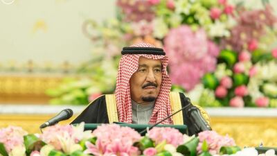 King Salman bin Abdulaziz Al Saud announces the Saudi budget. Photo: Saudi Press Agency