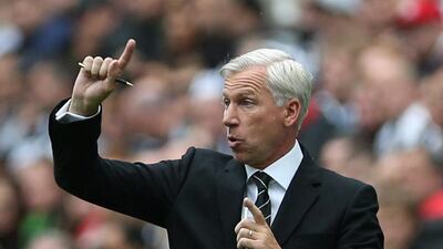 Alan Pardew has guided Newcastle United to eighth in the Premier League table, with 16 points from 11 matches. Ian MacNicol / AFP