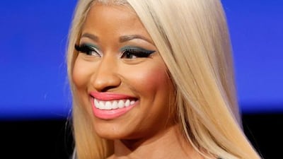 Singer Nicki Minaj speaks during a live Q&A during the season premiere screening of Fox's 'American Idol' at Royce Hall, UCLA on January 9, 2013 in Westwood, California. Imeh Akpanudosen/Getty Images/AFP== FOR NEWSPAPERS, INTERNET, TELCOS & TELEVISION USE ONLY ==