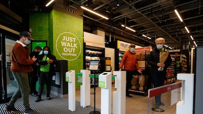 The store will use an array of cameras and other sensors to track shoppers as they pull items off the shelves. Bloomberg