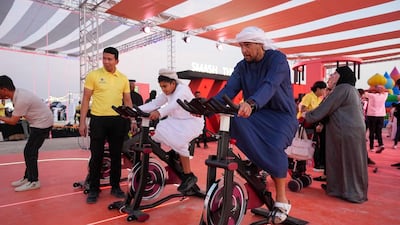 Attendees have been taking part in free fitness sessions, nutrition workshops and well-being consultations. Wam