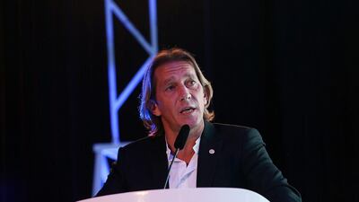 Former Real Madrid defender Michel Salgado has been appointed a La Liga global ambassador. Satish Kumar / The National