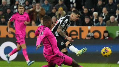 One super piece of defensive work to get across on the full stretch to thwart Almiron. AFP