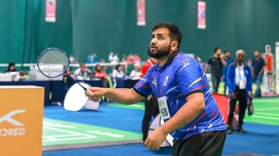 Abdullah on his way to winning silver in the capital. Victor Besa / The National