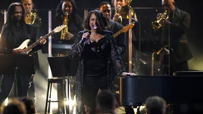 Jennifer Hudson performs. AP
