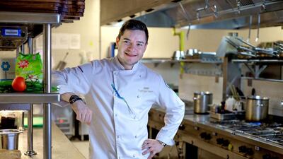 Maksim Tvorogov, head chef of Vesna restaurant at The Conrad Dubai, is on a mission to show that Slavic cuisine is unique and delicious. Victor Besa for The National