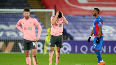 Game 17, January 2: Crystal Palace 2 (Schlupp 4', Eze 45') Sheffield United 0. Getty