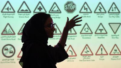 An employee of Careem talks during a training session for new female drivers at their Saudi Arabia office in Khobar City. Schroeder says that as an investor, he is encouraged by what this will mean for current valuations. AFP