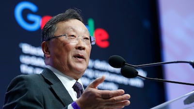 Blackberry CEO John Chen speaks at the North American International Auto Show in Detroit. REUTERS/Rebecca Cook