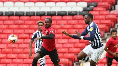 Loan signing Odion Ighalo in action at Old Trafford. Getty