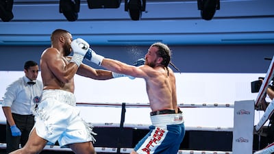Badou Jack, left, in action against Samuel Crossed.