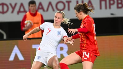 England forward Beth Mead, star of the country's European Championship win, suffered an ACL injury in November that kept her out of the Women's World Cup. EPA