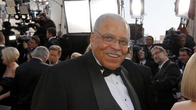 Arriving at the Oscars in 2012. AP